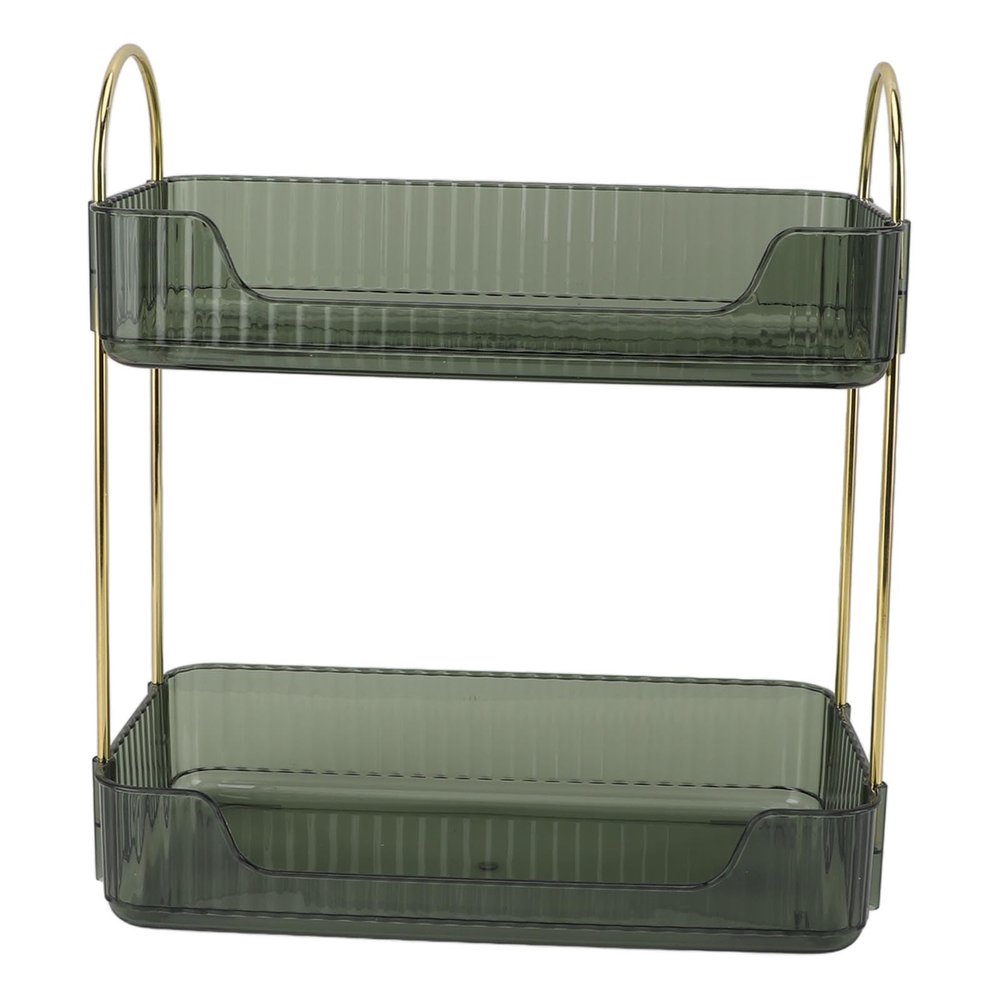 Two-Tier Makeup Organizer Stand, Green