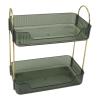 Two-Tier Makeup Organizer Stand, Green view 4