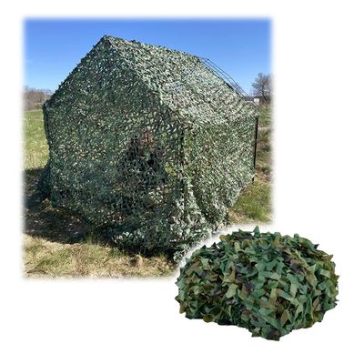 Camouflage Net for Camping, Hunting, Shooting, Garden Décor, 2x3, 4x5, 3x3, 3x4, 4x6, 5x8 m, Military-Style Privacy and Shade Net (2x8 m = 6.6x26.2 ft)