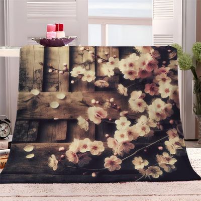 Cherry Blossom Fleece Blanket 150 x 200 cm