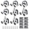 Lodokdre 8-Piece Shower Glass Door Rollers for Curved Bathrooms view 1