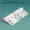3-Piece Alloy Door Hinge Kit, Black/Silver, with 30 Rivets, 4 mm Drill Bit and Double Rivet Tool view 2