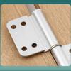 3-Piece Alloy Door Hinge Kit, Black/Silver, with 30 Rivets, 4 mm Drill Bit and Double Rivet Tool view 4
