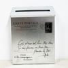 LOVIVER Silver Metal Wall-Mounted Mailbox with Newspaper Holder view 4