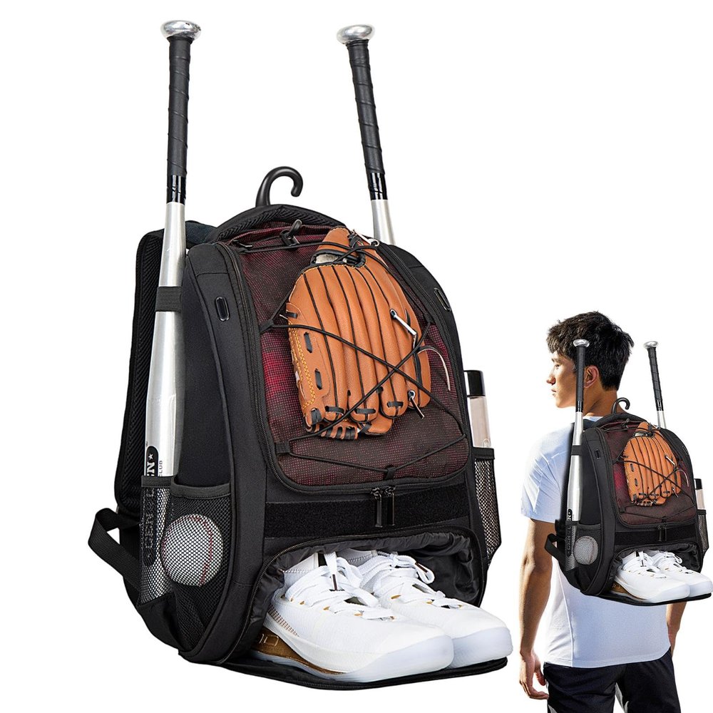 Baseball Backpack for Youth with Shoe Compartment