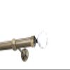 Pelagia Curtain Rod, 25 mm, Single Rod, Antique Brass, 140 cm view 1