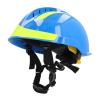 Construction Safety Helmet, Slotted Helmet, High Durability for Emergency Rescue (Blue) view 2