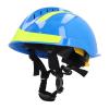 Construction Safety Helmet, Slotted Helmet, High Durability for Emergency Rescue (Blue) view 4
