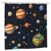 ZGDPBYF Galaxy Universe Shower Curtain Set, 150 x 180 cm view 3