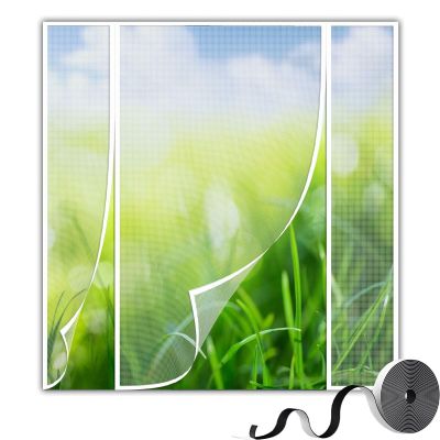 Magnetic Fiberglass Insect Screen Door, 235 x 190 cm, White