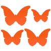 Orange Felt Butterfly – Decorative Crafting, 3–60 cm view 2