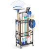 DAOUTIME Garden Tool Organizer with Wheels, Black view 1