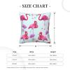 ESASAM Corduroy Pillow Cover, Pink Flamingos view 4