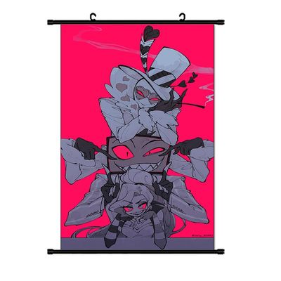 Zhongkaihua Hazbin Hotel Anime Poster, 16 x 24 in, Hanging Wall Decor