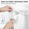 Britown Hookless Boho Shower Curtain Set with Snap-In Liner view 4