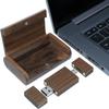 Yaxiny Walnut Wood USB-C Flash Drive 64GB, 1 Pack, OTG USB-A + USB-C Drive view 4