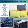 Decorative Corduroy Pillow Cover with Zipper view 3