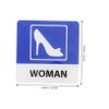 Generic 2-Piece Acrylic Bathroom Signs, Toilet Signage for Restaurants and Offices, LED Men's Restroom Decor view 2