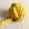 AOEGBY 1PC Handwoven Cotton Linen Curtain Tieback Rope with Ball Buckle, Pink view 3