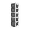 AVSMGP Slim Bathroom Storage Cabinet with Drawers, 7-Inch Wide, 5-Tier, Black view 1