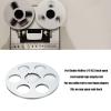 Annadue 1/4-Inch 10.5-Inch Empty Reel, Open-Reel Aluminum Alloy Tape Reel, Silver view 3