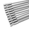 PH0 PH1 PH2 PH3 Bit Set, 10-Piece Steel PH1/PH2 Slotted Screwdriver Bits, 1/4-Inch Hex Shank, 100 mm view 2