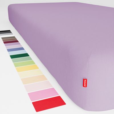 Schuette Fitted Sheet 70 x 200 cm, Up to 25 cm, 100% Cotton, Light Violet
