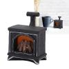 Miniature Fireplace Statue with LED Light view 3