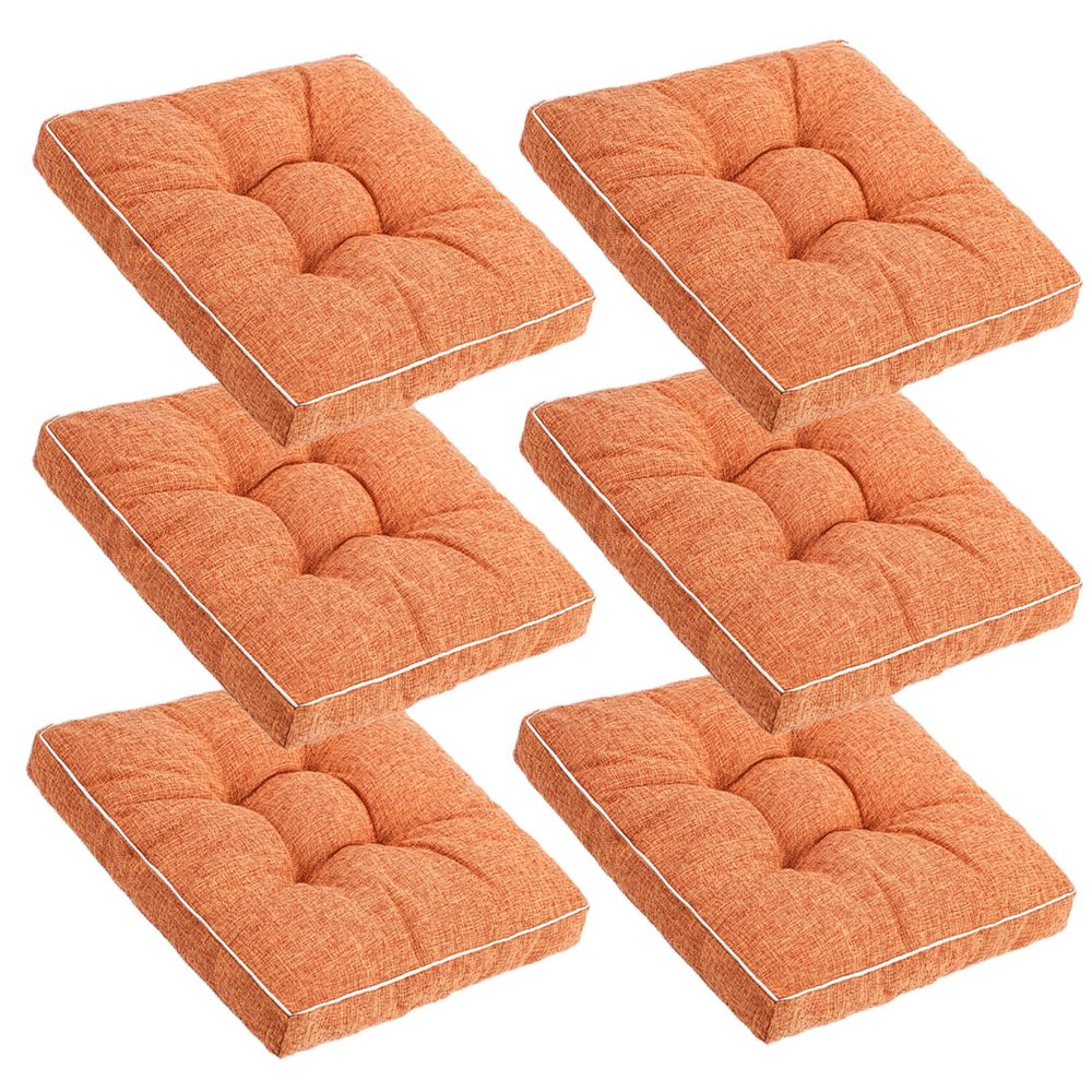 Set of 6 Square Chair Cushions, 45 x 45 cm, A14