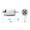 Standard Motor RP390-ST/23115 Mini 28 mm DC Electric Motor, 12/14/18 V, 8,100 RPM, Carbon Brush Motor, 1 pc view 2