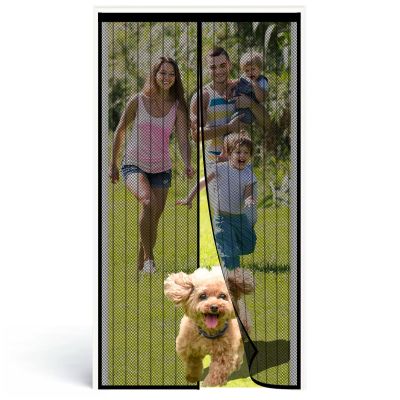 HHMYSH Magnetic Insect Screen Door, Black, 220 x 260 cm