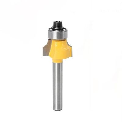 Wildeep 1/4-Inch Shank Roundover Router Bit with Bearing, 6.35 mm x R3.17 mm