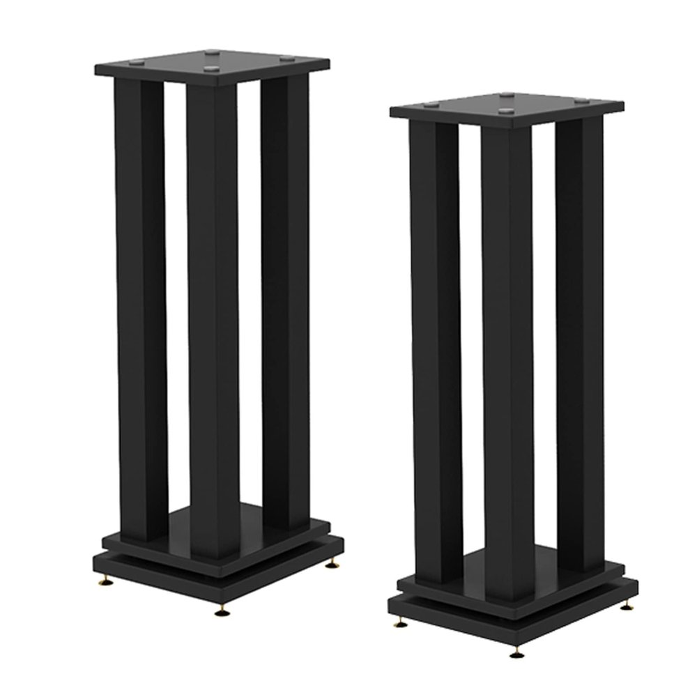 Speaker Stands, Sturdy Pair for Large Speakers, Metal Surround Speaker Stands for Home Studio or Theater (Size: L)