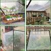 SDFGHJKB Transparent Waterproof Tarp 2 x 5 m with Eyelets view 3