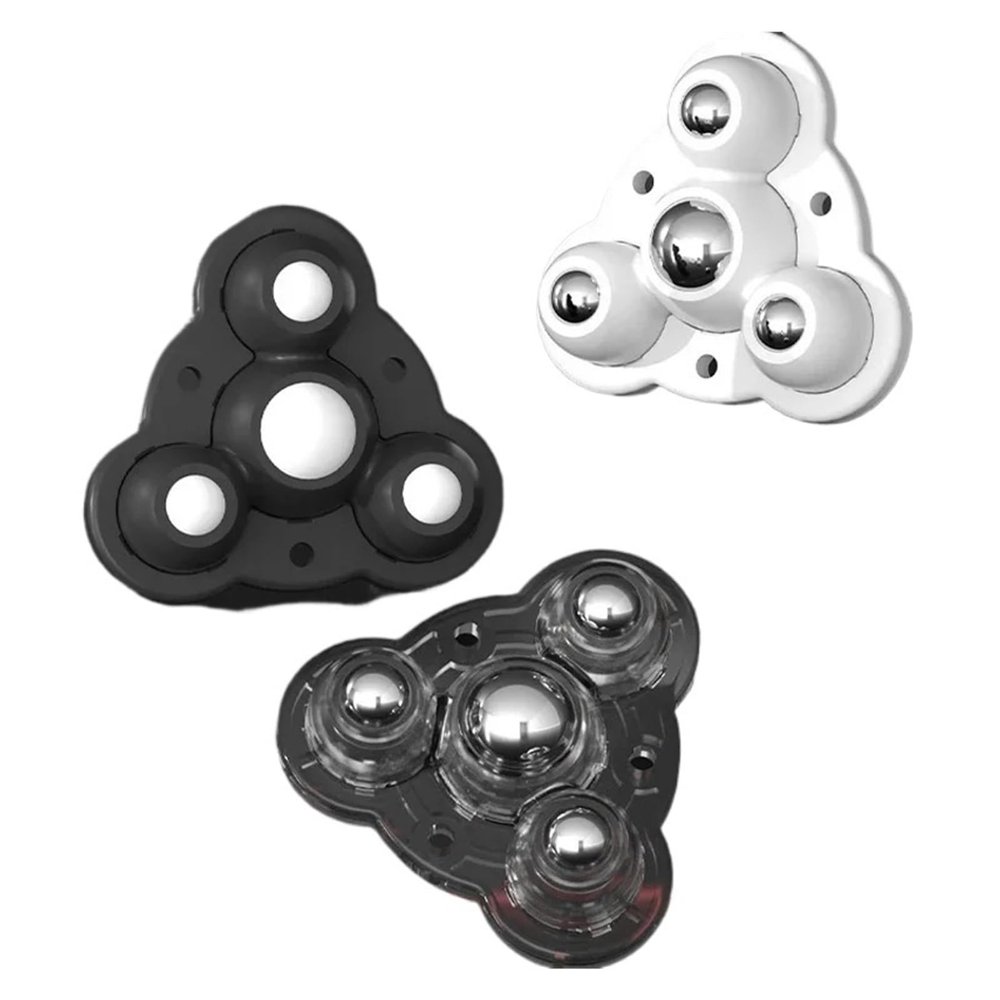 SBTRKT 4-Piece Self-Adhesive Silent Ball Universal Casters, 3 Beads, 100 kg, Stainless Steel, 360° Swivel (Color: 4PCS TS2)