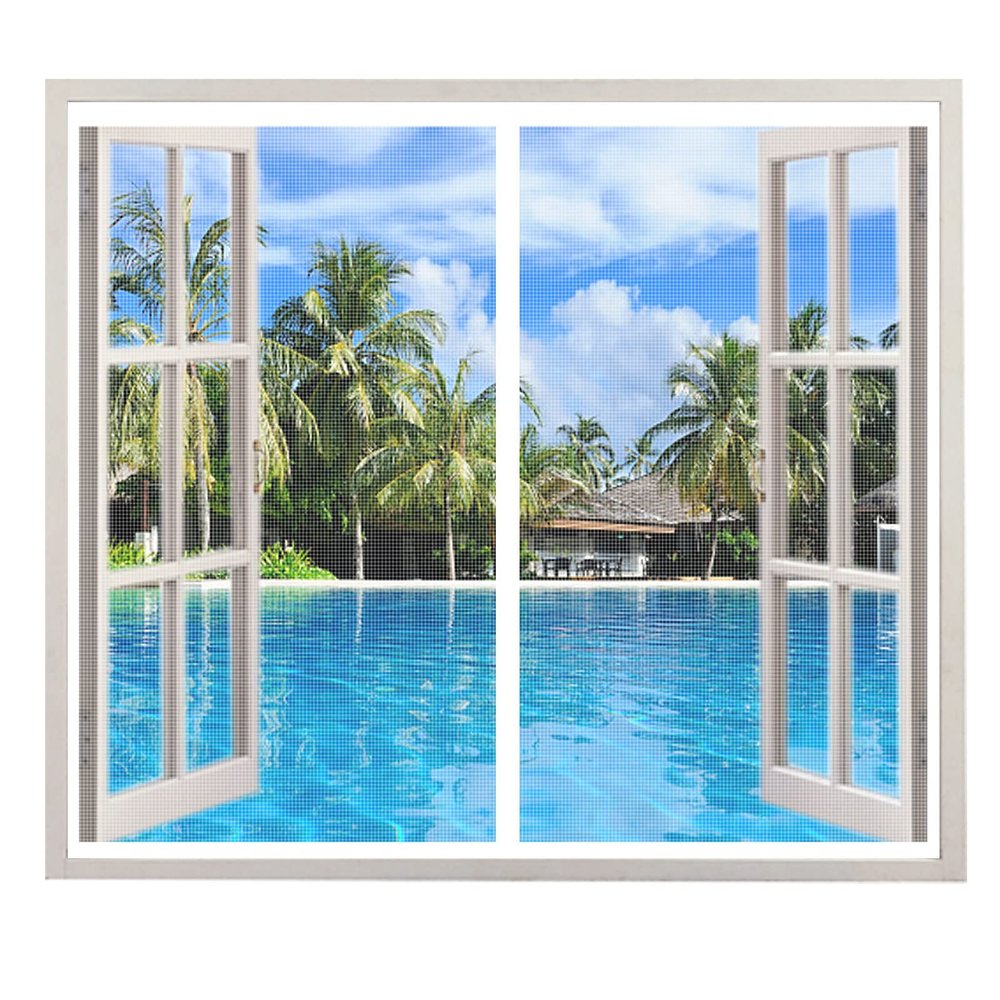 Magnetic Window Insect Screen 100 x 160 cm, White
