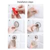 Automatic Wall-Mounted Soap Dispenser, 500 ml, Black view 2