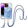 Beajew Phone Lanyard Case Compatible with Samsung Galaxy A55, Blue Silicone Case with Adjustable Neck Strap view 1