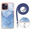 Beajew Phone Lanyard Case Compatible with Samsung Galaxy A55, Blue Silicone Case with Adjustable Neck Strap view 3