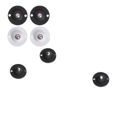 1/8-Piece Self-Adhesive Mini Swivel Casters, Black