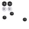 1/8-Piece Self-Adhesive Mini Swivel Casters, Black view 1