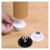 1/8-Piece Self-Adhesive Mini Swivel Casters, Black view 4