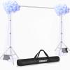 EMART Silver Photography Backdrop Stand, Adjustable 2.6 x 3 m view 2
