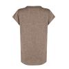 Women's V-Neck Short-Sleeve T-Shirt, Khaki, Size L view 2
