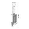 Supvox Garden Rain Gauge with Stainless Steel Holder view 3