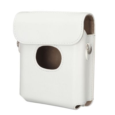 Naroote PU Leather Camera Case for Link Square, Classic Retro, White