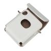 Naroote PU Leather Camera Case for Link Square, Classic Retro, White view 3