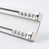 GXQFC 2-Track Aluminum Alloy Curtain Track, Ceiling-Mounted Room Divider, 4 m, White view 1
