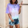 Women's Elegant Casual Short-Sleeve Cotton Tunic Top view 3