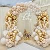 Sand White Gold Balloon Garland Kit, 166-Piece Balloon Arch Kit with Metallic Confetti and Latex Balloons view 2
